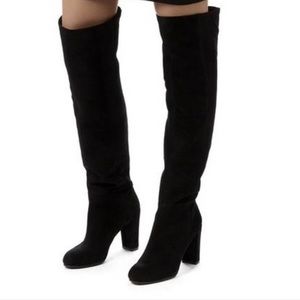 Nine West Snow Fall Suede Over the Knee Boots